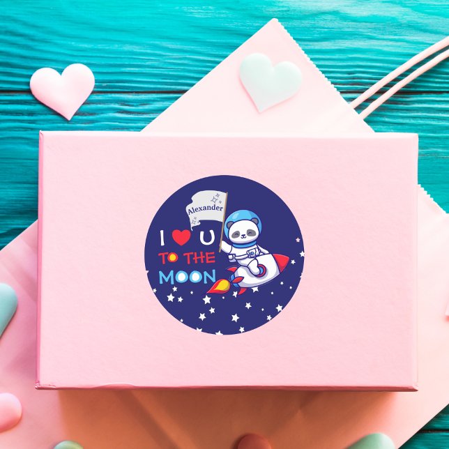 Adesivo Astronauta De Urso De Panda Bonito Em Crianças De  (Criador carregado)