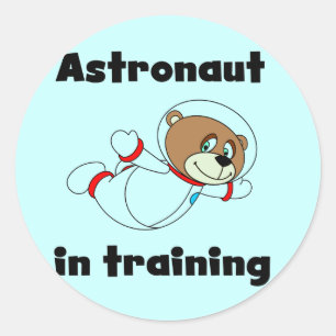 Adesivo Astronauta do urso no camiseta e nos presentes do