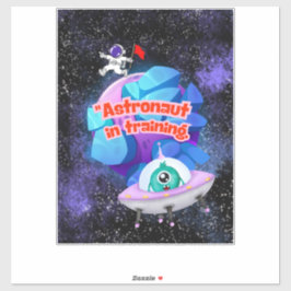 ADESIVO ASTRONAUTA EM TREINAMENTO