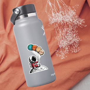 Adesivo Astronauta Esbranquiçado,Espaço Exterior Planeta,P