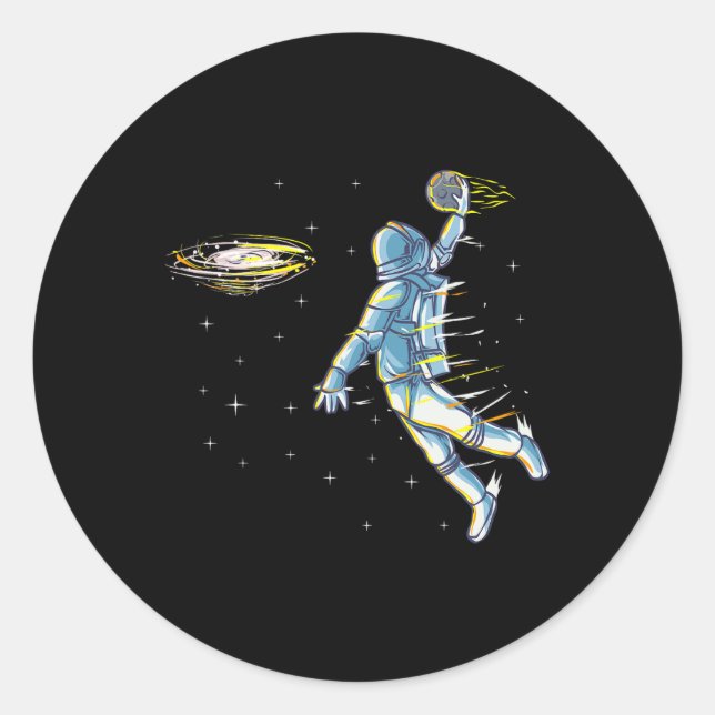 Adesivo Astronauta Espacial de Bysketbyll Slam Dunk Jam Sp (Frente)