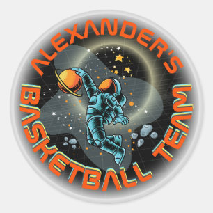 Adesivo Astronauta Espacial Slamdunk Legal Crianças Divers
