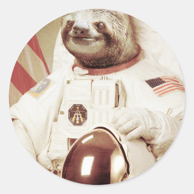 Adesivo Astronauta Sloth (Frente)