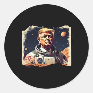 Adesivo Astronauta Trump Ocupa Exploração Espacial de Mart