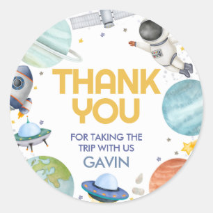 Adesivo Astronauta Viaja ao redor do Sol Aniversário