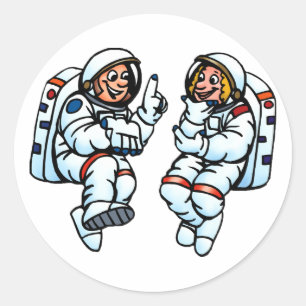 Adesivo Astronautas Stickers