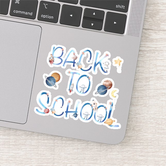 Adesivo Astronauts Planets Space,back to school (Detalhe)