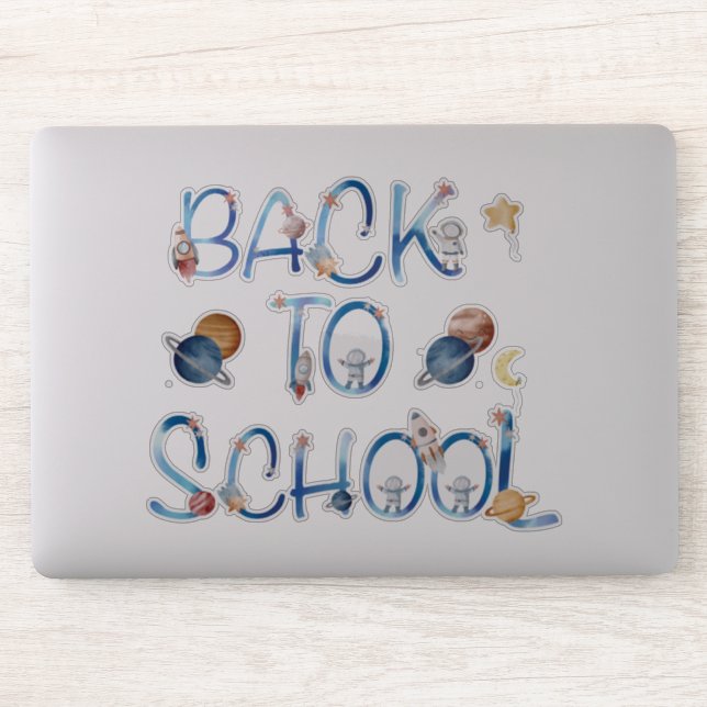 Adesivo Astronauts Planets Space,back to school (Computador)