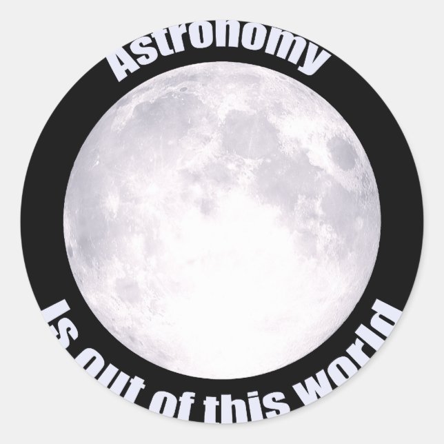 Adesivo Astronomia Cheia (Frente)