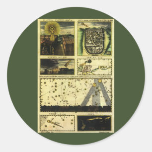 Adesivo Astronomia do vintage, Stella Magorum, estrelas