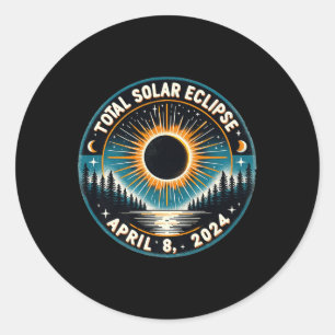 Adesivo Astronomia Solar Eclipse Vintage 2024 Eclipse Sola