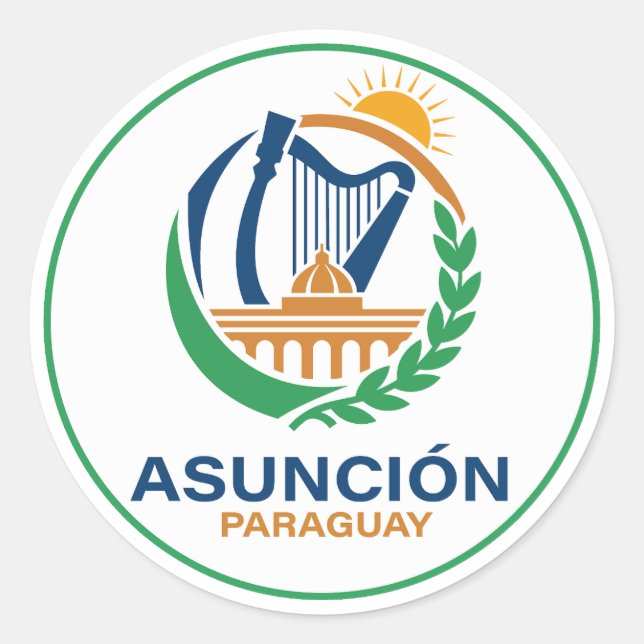 Adesivo Asuncion Paraguay South America (Frente)