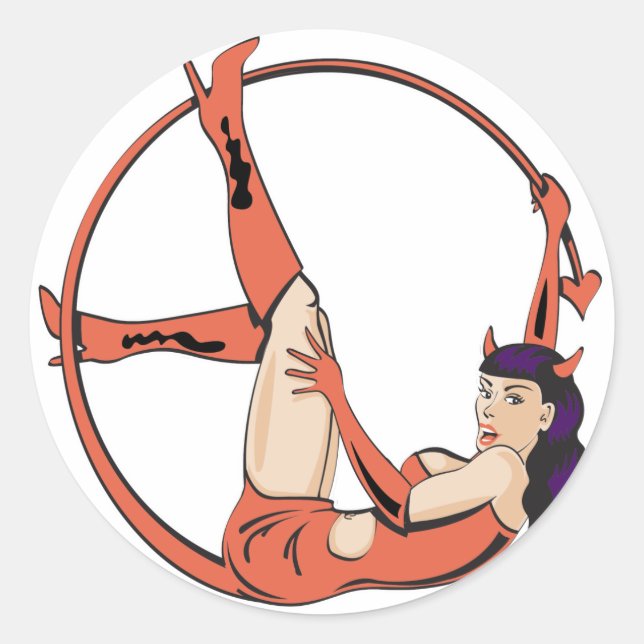 Adesivo Atado ela diabo (Frente)