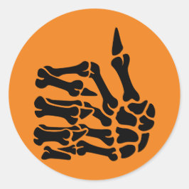 Adesivo Atalho para cima da mão do esqueleto