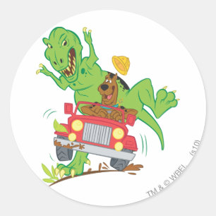 Adesivo Ataque T-Rex Scooby-Doo