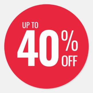 Adesivo Até 40% OFF (40) Venda pequenas empresas
