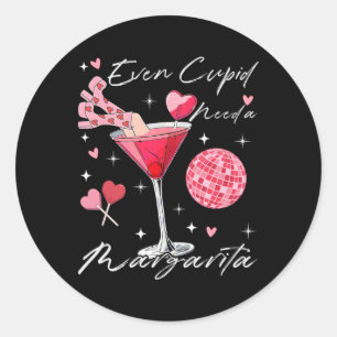 Adesivo Até Cupido Precisa de uma Margarita no Dia dos Nam