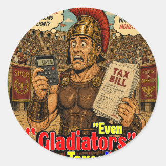 Adesivo Até Gladiadores Temem Impostos Camisa Divertida de