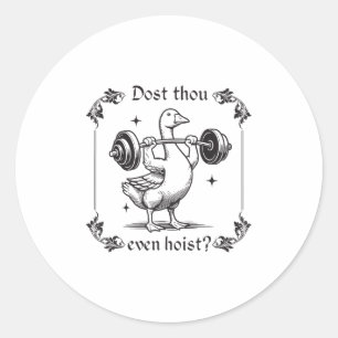 Adesivo Até Mesmo Hoist_ Funny Medieval Gyout Workout G