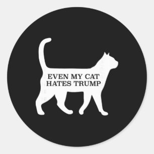 Adesivo Até meu gato odeia Trump