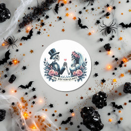 Adesivo "Até que a morte nos separe" Casamento Gótico