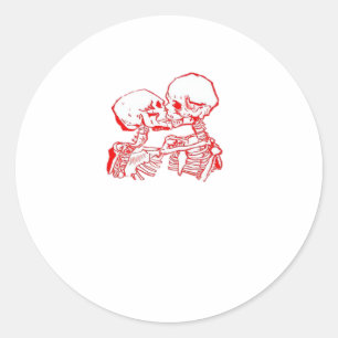 Adesivo Até que a Morte nos Separe (Vermelho Transparente)