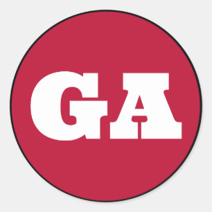 Adesivo Atenas (GA) - Vermelho x Branco x Preto