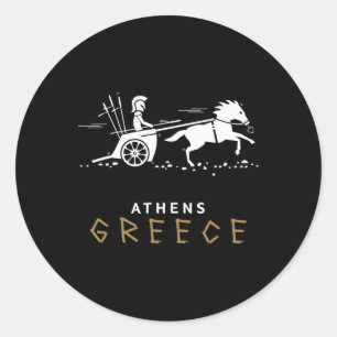 Adesivo Atenas Grécia Carruagem Viagem Férias Homens E Men