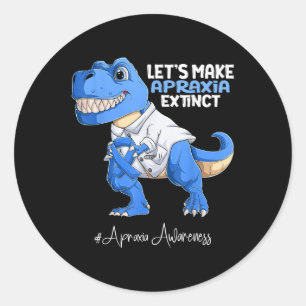 Adesivo Atenção à Apraxia do Blue Ribbon Trex