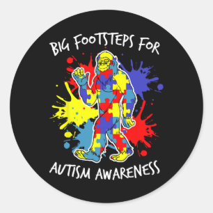 Adesivo Atenção ao Utismo Quebra-cabeça Colorido Autismo P