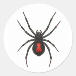 Adesivo Atenção da Viúva: Aranha-Viúva Negra