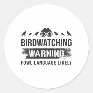 Adesivo Atenção De Aves À Linguagem De Fogueira Prováv