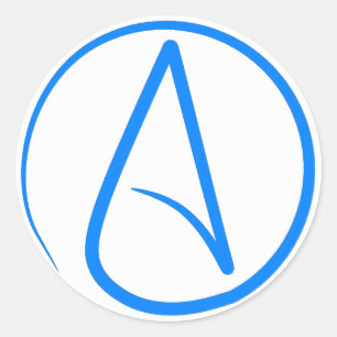 Adesivo Ateu azul A