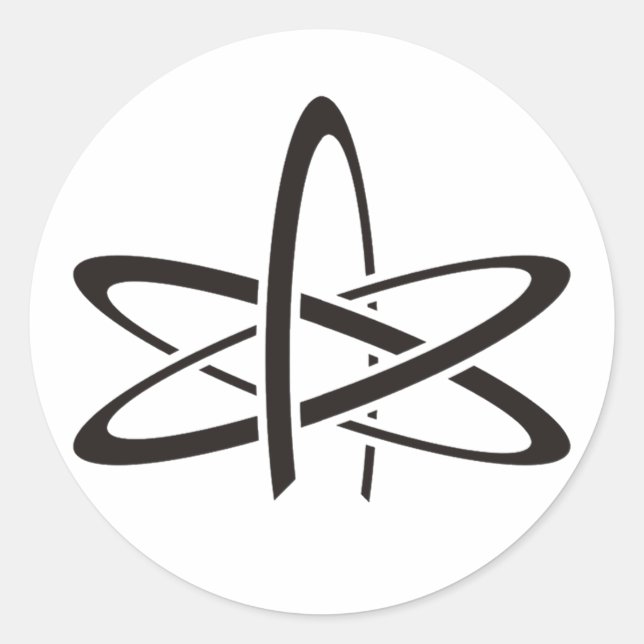 Adesivo Atheist Atom (Frente)