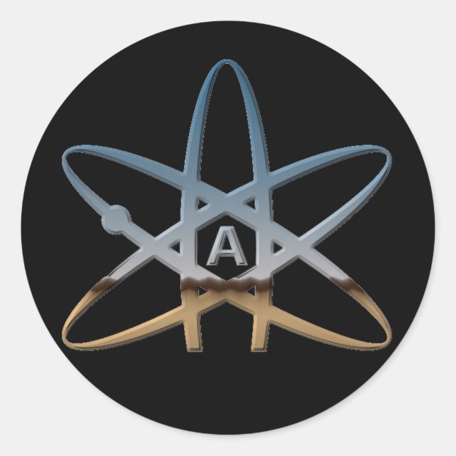 Adesivo Atheist "Atom" Stickers (Frente)