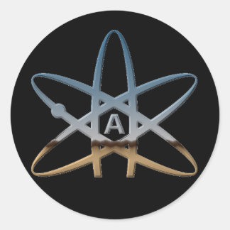 Adesivo Atheist "Atom" Stickers