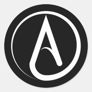 Adesivo Atheist Symbol White