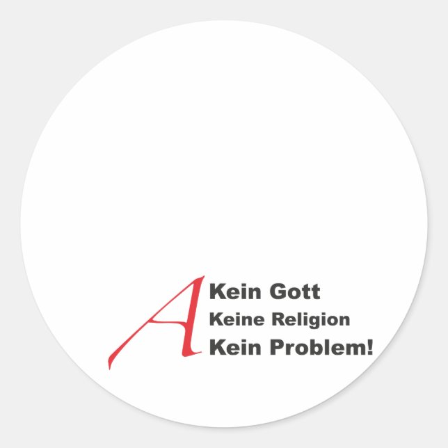 Adesivo atheistA1 (Frente)