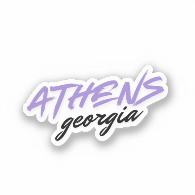 Adesivo Athens Geórgia (Frente)