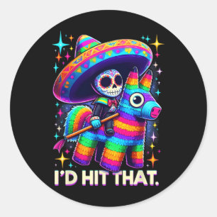 Adesivo Atingiria aquela festa mexicana engraçada Pinatas 