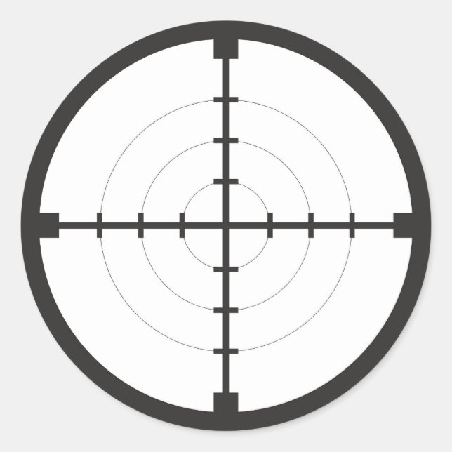 Adesivo atirador-atirador símbolo alvo arma arma arma exér (Frente)