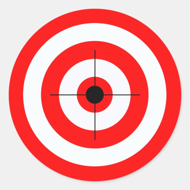 Adesivo Atirar Alvos com Alta Visibilidade Brilhante Color (Frente)