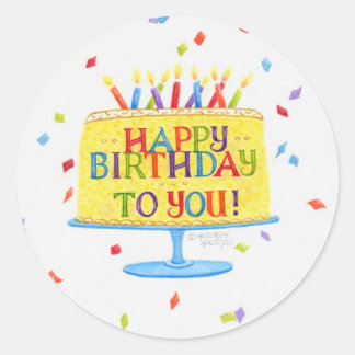 Adesivo Atirinhas De Aniversário Feliz Aniversário Para Vo