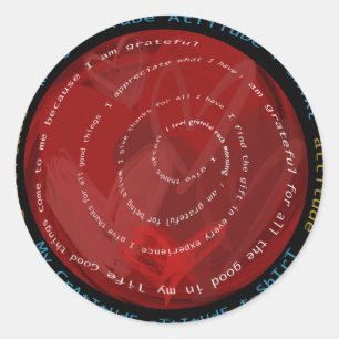 Adesivo Atitude da gratitude