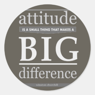 Adesivo Atitude de Churchill pequena diferença