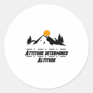 Adesivo Atitude Determina Altitude, Motivação E Sitiv