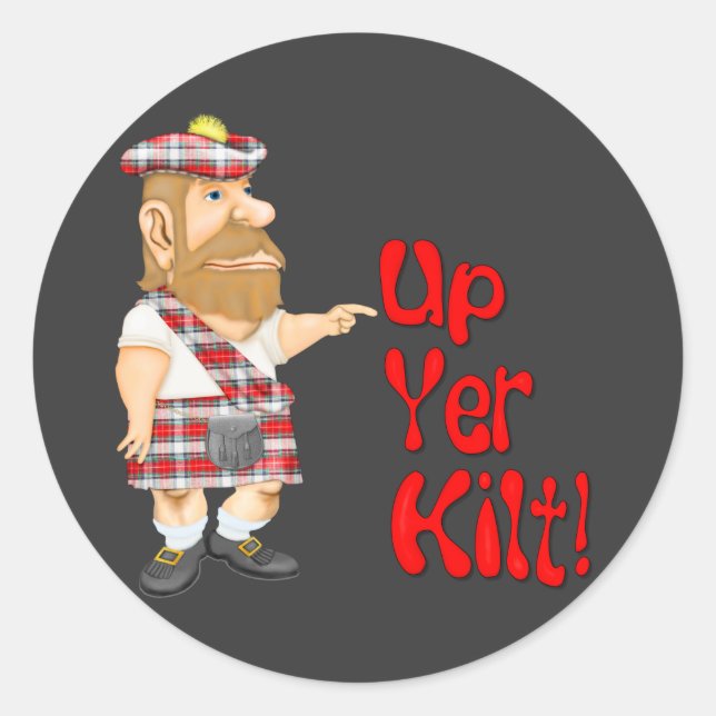 Adesivo Atitude escocesa (Frente)