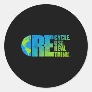 Adesivo Ativação ambiental Reutilizar Reciclar Renovar Rep