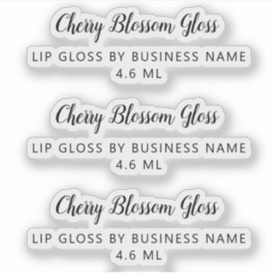 Adesivo Ativação de Glosso de Lip Limpo de Script de Cut