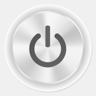 Adesivo Ativar Botão Engraçado Da Cinza